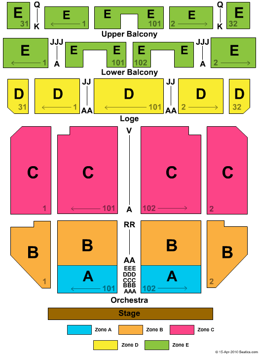 Tla Philadelphia Seating Chart